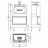 Стальная каминная топка Piazzetta HT 700